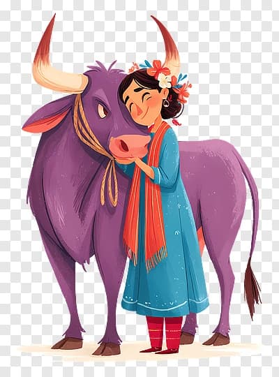 Girl Embracing Purple Bull