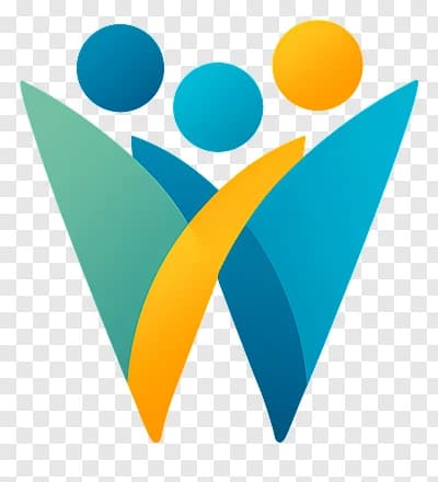 Teal-Yellow Celebration People Emblem