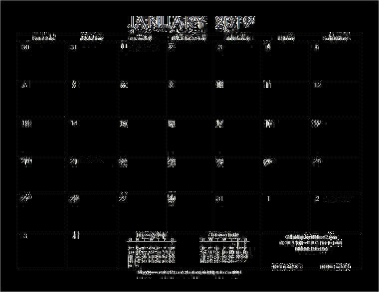 2019-Calendar-PNG-Background-Image