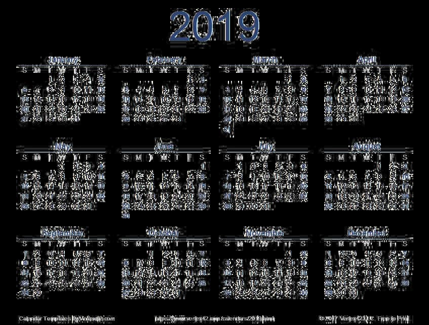 2019-Calendar-PNG-Image