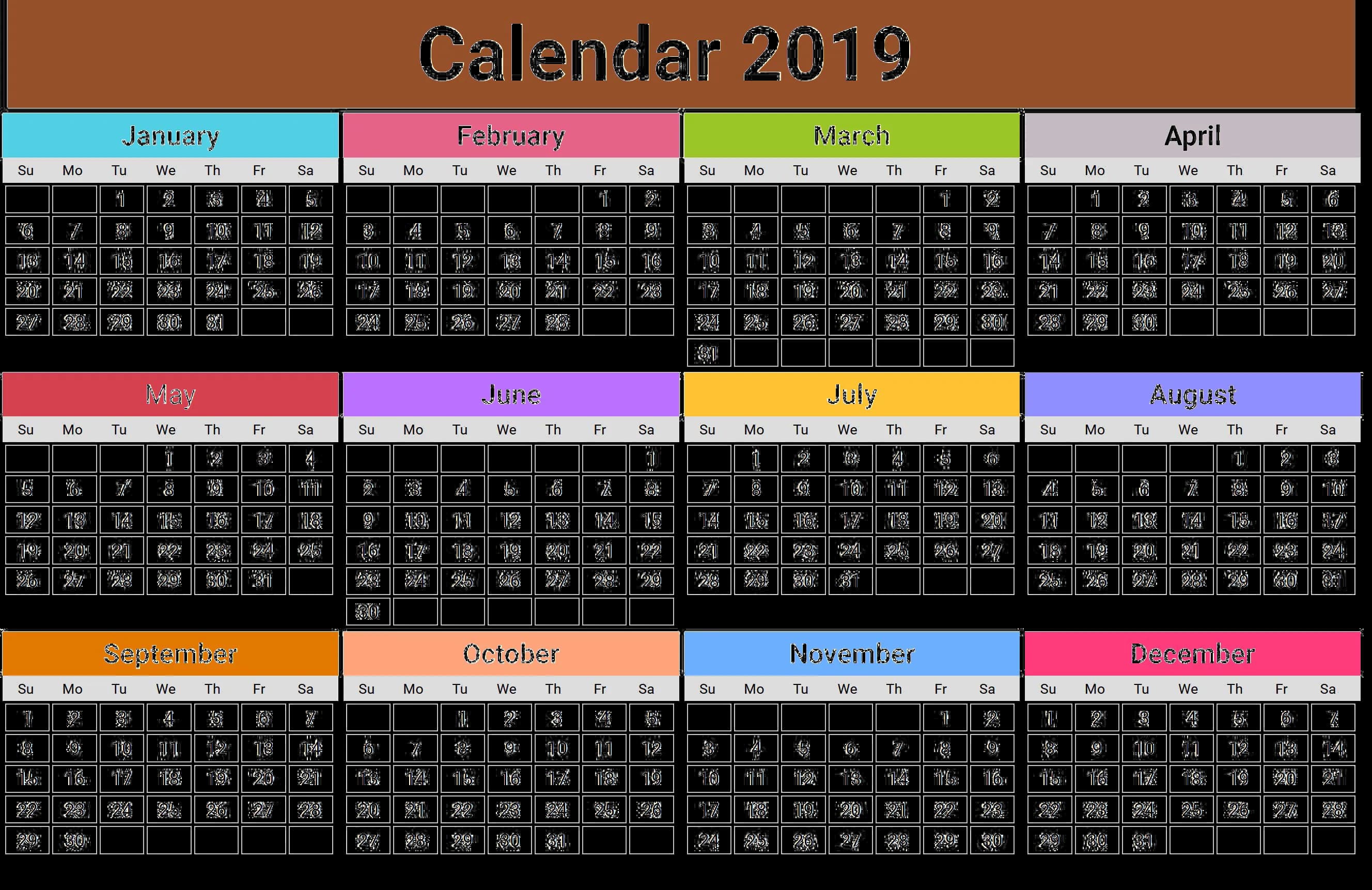 2019-Calendar-PNG-Pic