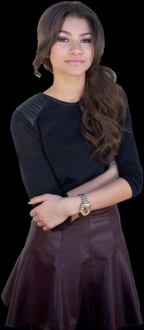 Actress Zendaya, Fashion Icon, Hollywood Star, Emmy Winner, Philanthropist PNG