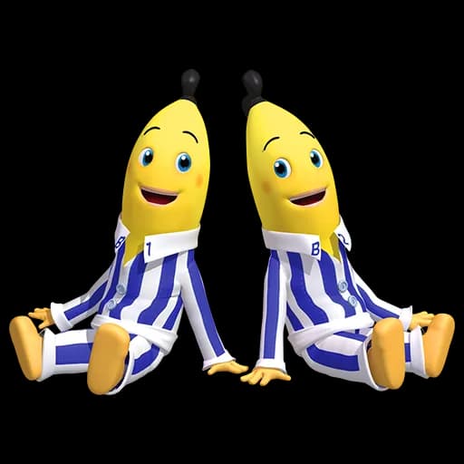 Banana In Pajamas, Kids, Characters, Fun, Friendship PNG