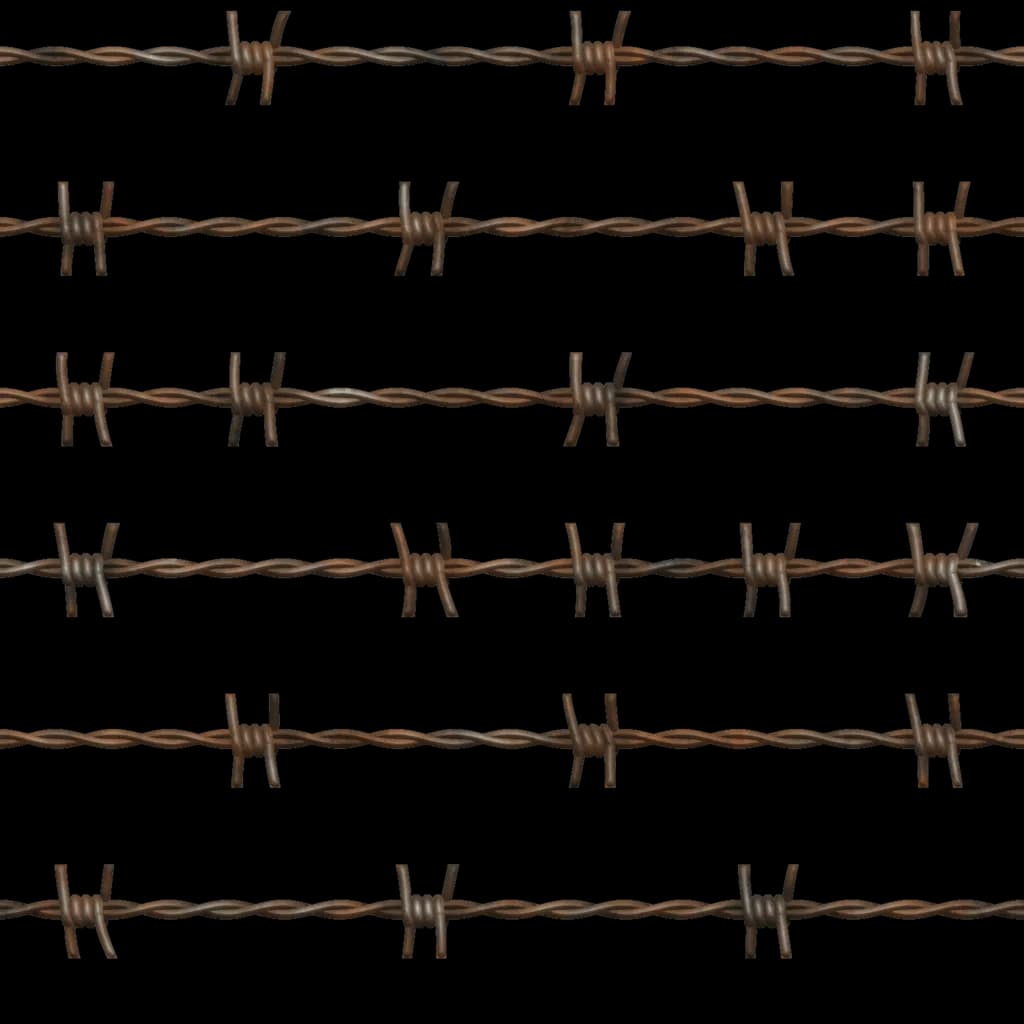 Barbwire, Fence, Twisted, Protection, Agriculture PNG