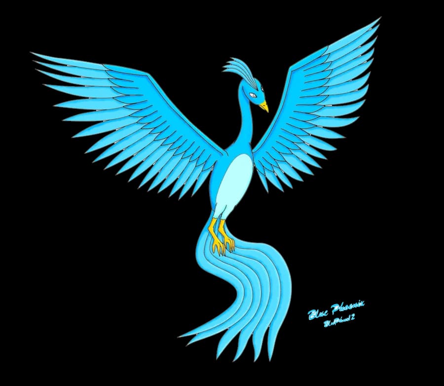 Blue-Phoenix-PNG-Image