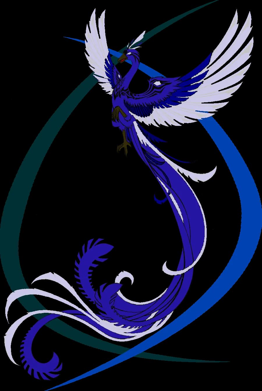 Blue-Phoenix-Transparent-Background