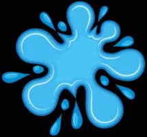 Cartoon Water Splash, Fun Aqua Effect, Playful Splashing Water, Animated Liquid Burst, Vibrant Water Ripple PNG