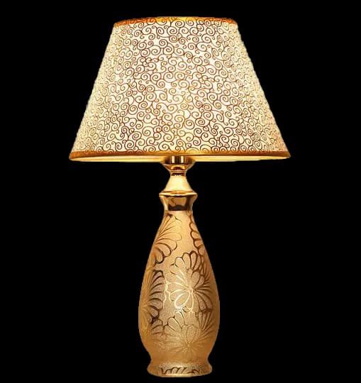 Ceramic Lamp, Unique Design, Table Lamp, Indoor Lighting, Handmade PNG