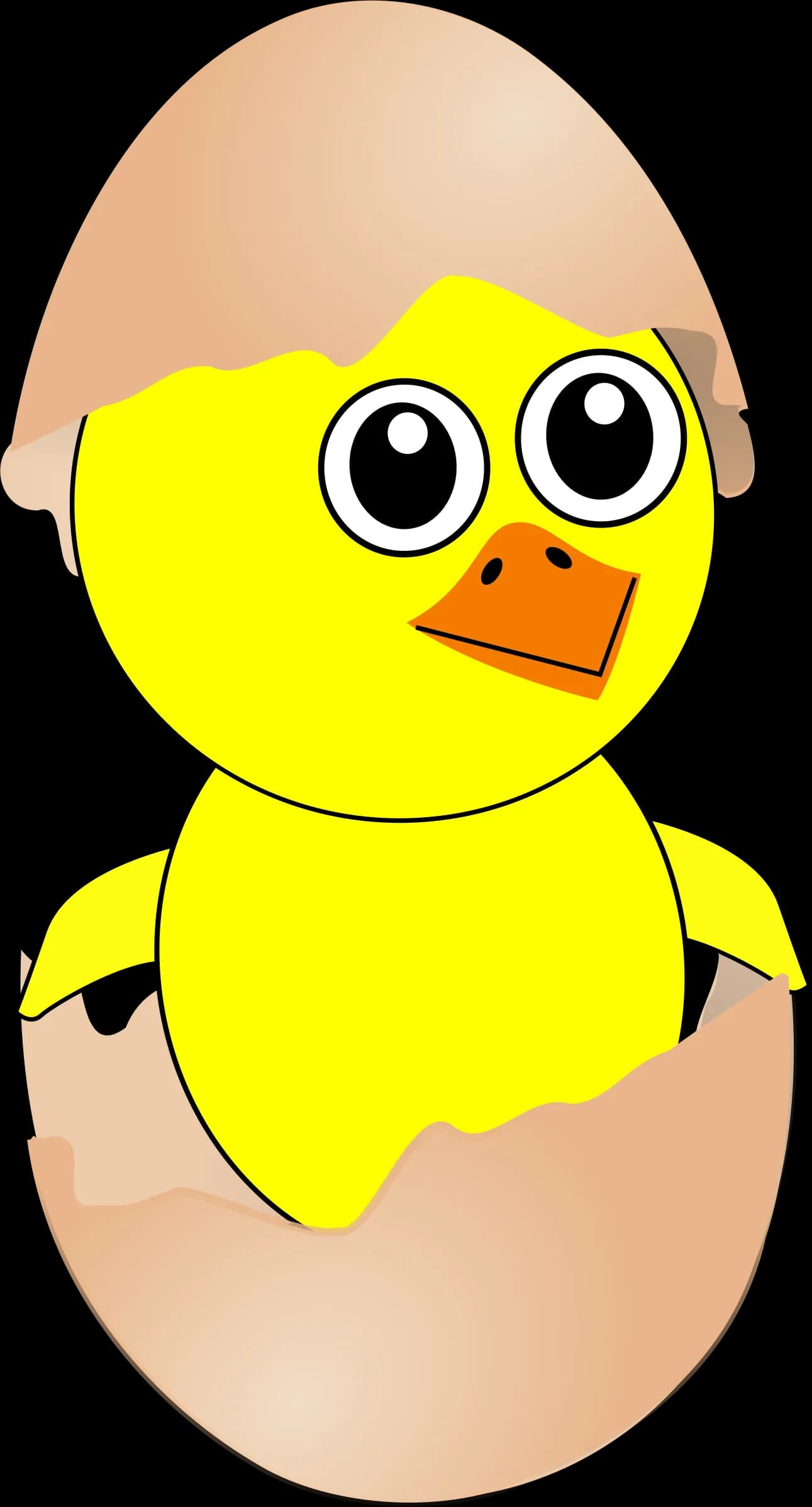Chick Cartoon, Animated, Whimsical, Cute, Colorful PNG