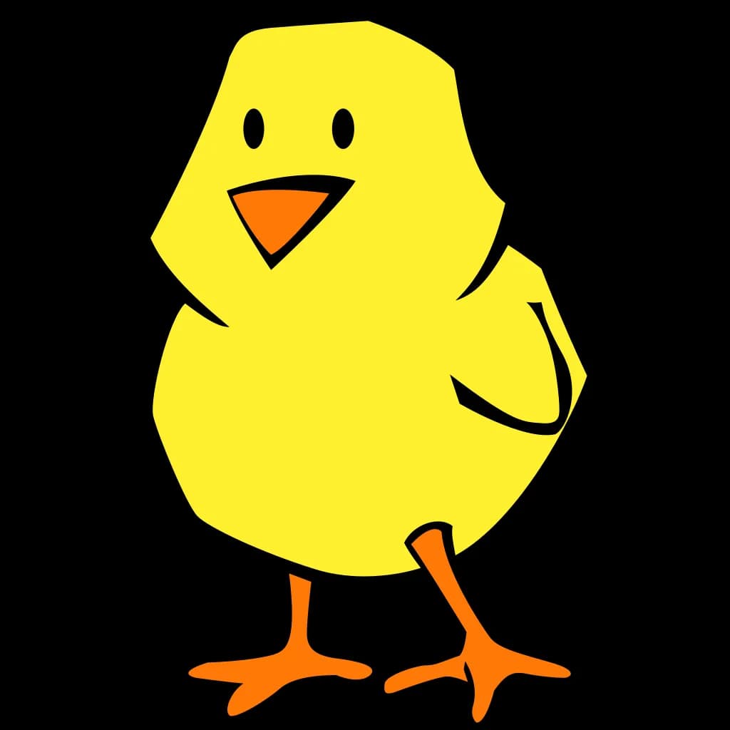 Chick Cartoon, Creative, Animated, Cute, Playful PNG