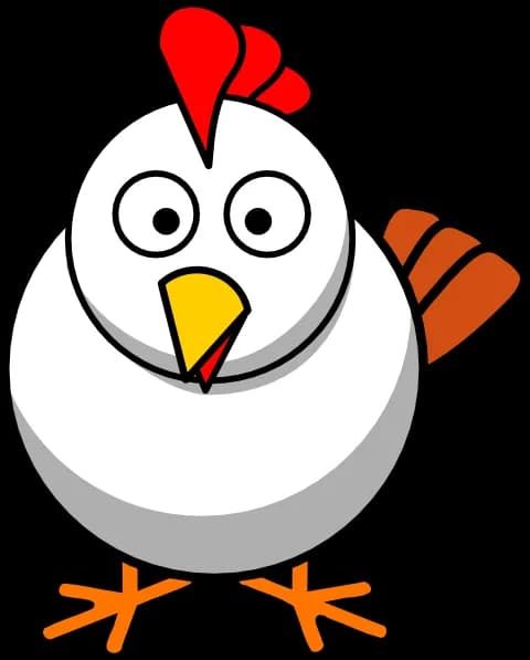 Chicken Cartoon, Funny, Chicken, Whimsical, Humor PNG