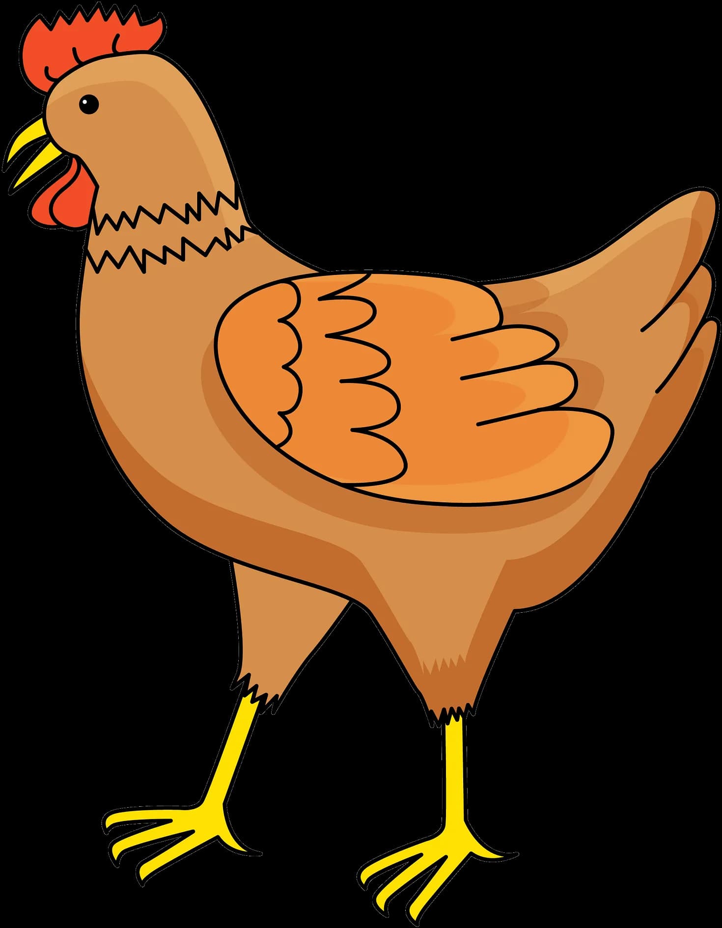Chicken Cartoon, Poultry, Whimsical, Humor, Characters PNG