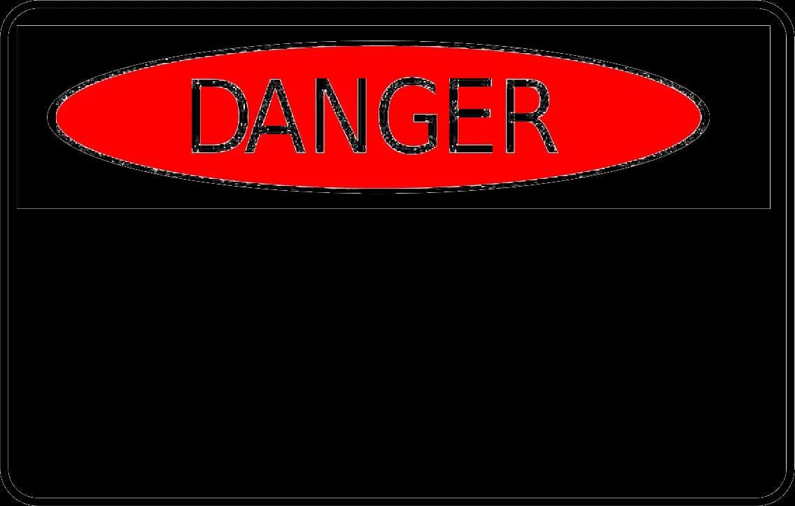Danger Sign, Hazard, Caution, Safety, Notice PNG