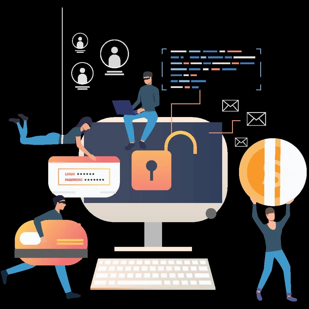 Digital-Cybersecurity-Transparent-Background