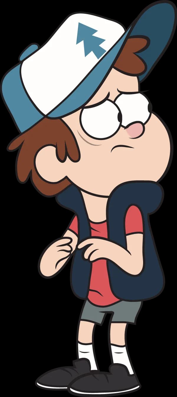 Dipper Pines, Twin, Curious, Gravity Falls, Mystery PNG