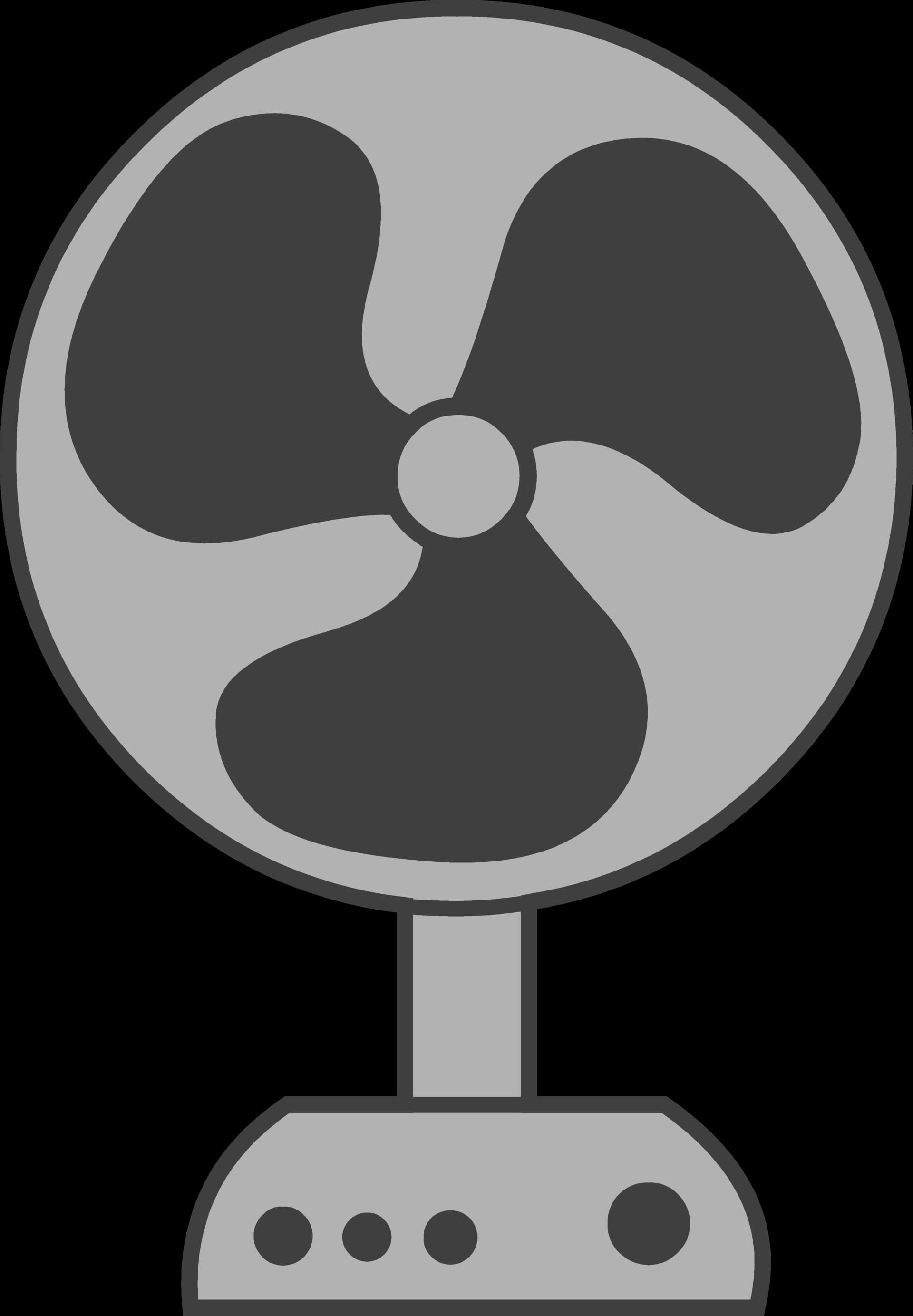 Electric Fan, Cooling, Ventilation, Airflow, Modern PNG