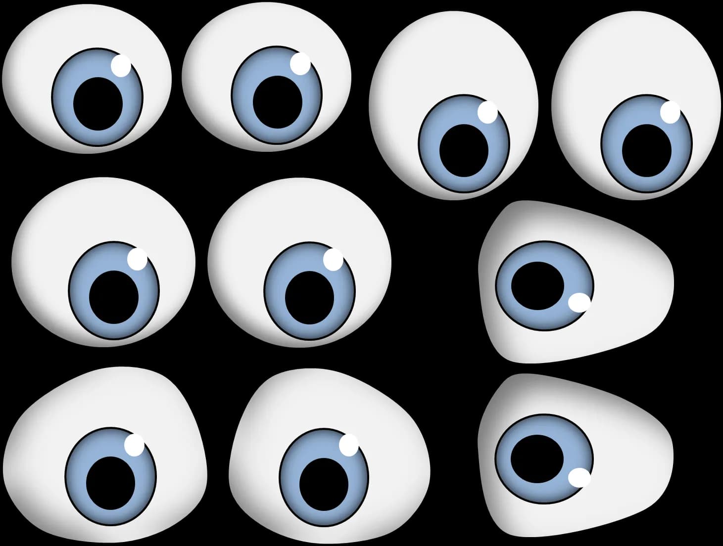 Eyes Cartoon, Fun, Expressive, Creative, Animation PNG