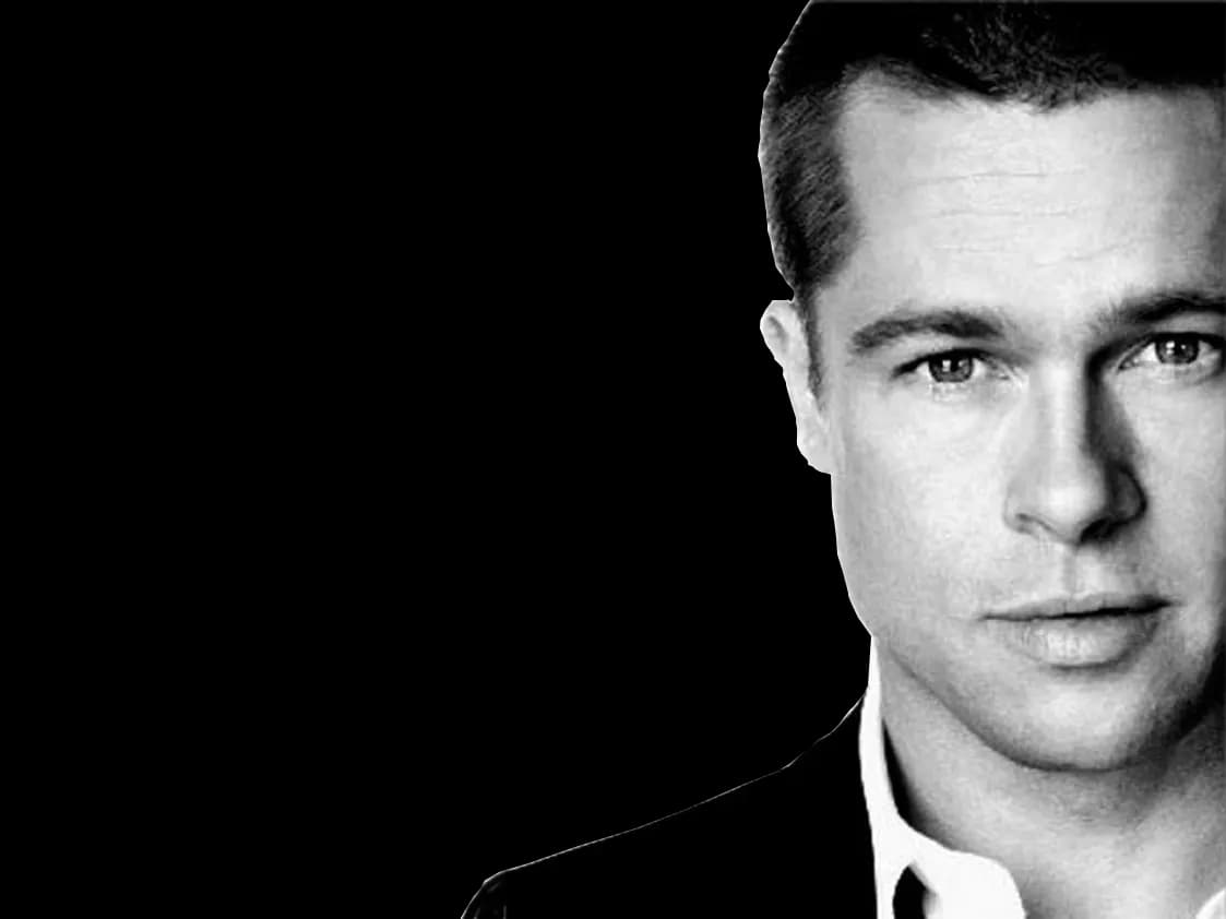 Face Brad Pitt, Star, Hollywood, Icon, Celebrity PNG