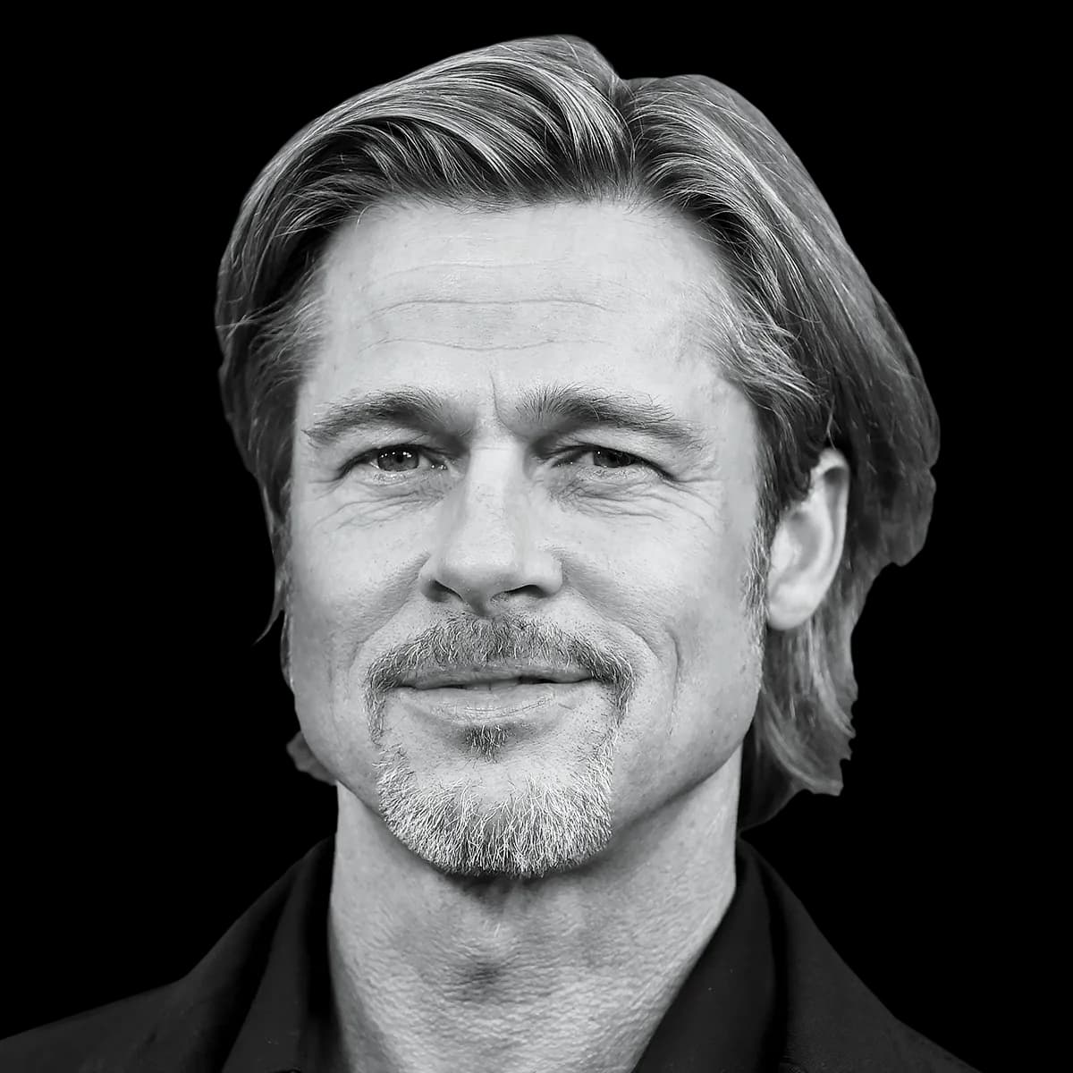 Face Brad Pitt, Icon, Celebrity, Actor, Portrait PNG