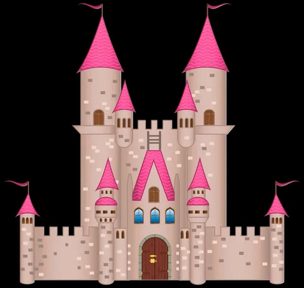 Fairytale Castle, Magical, Enchanted, Kingdom, Princess PNG