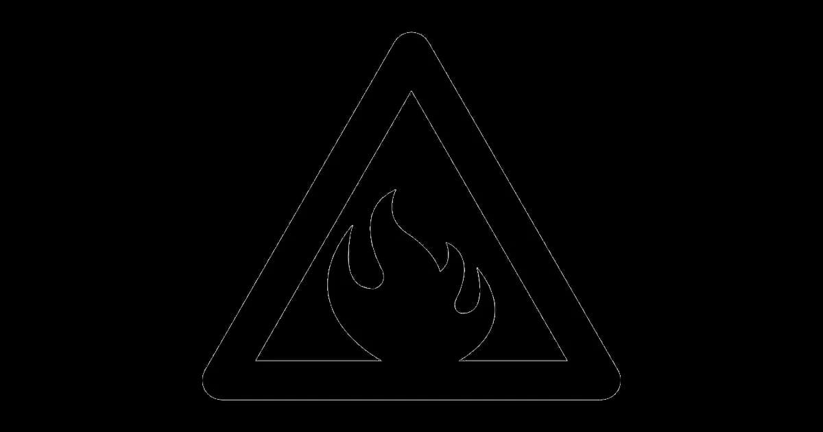 Flammable Sign, Safety, Fire, Warning, Caution PNG