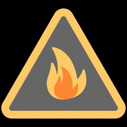 Flammable Sign, Safety, Combustible, Risk, Hazard PNG