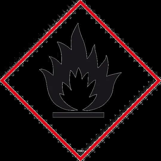 Flammable Sign, Fire, Caution, Combustible, Risk PNG
