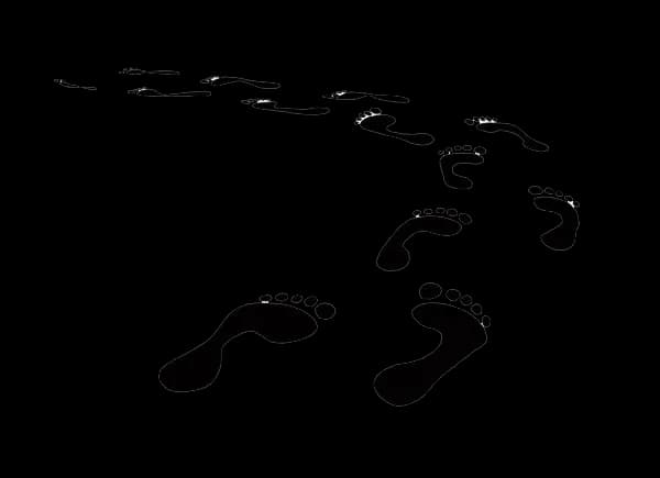 Footprints, Life, Reflection, Journey, Adventure PNG