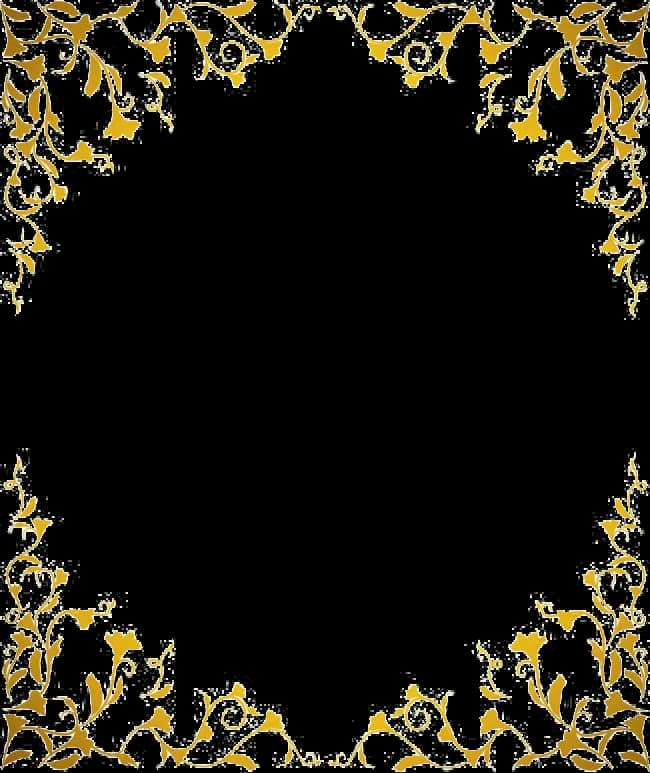 Gold-Pattern-Frame-PNG-Photos