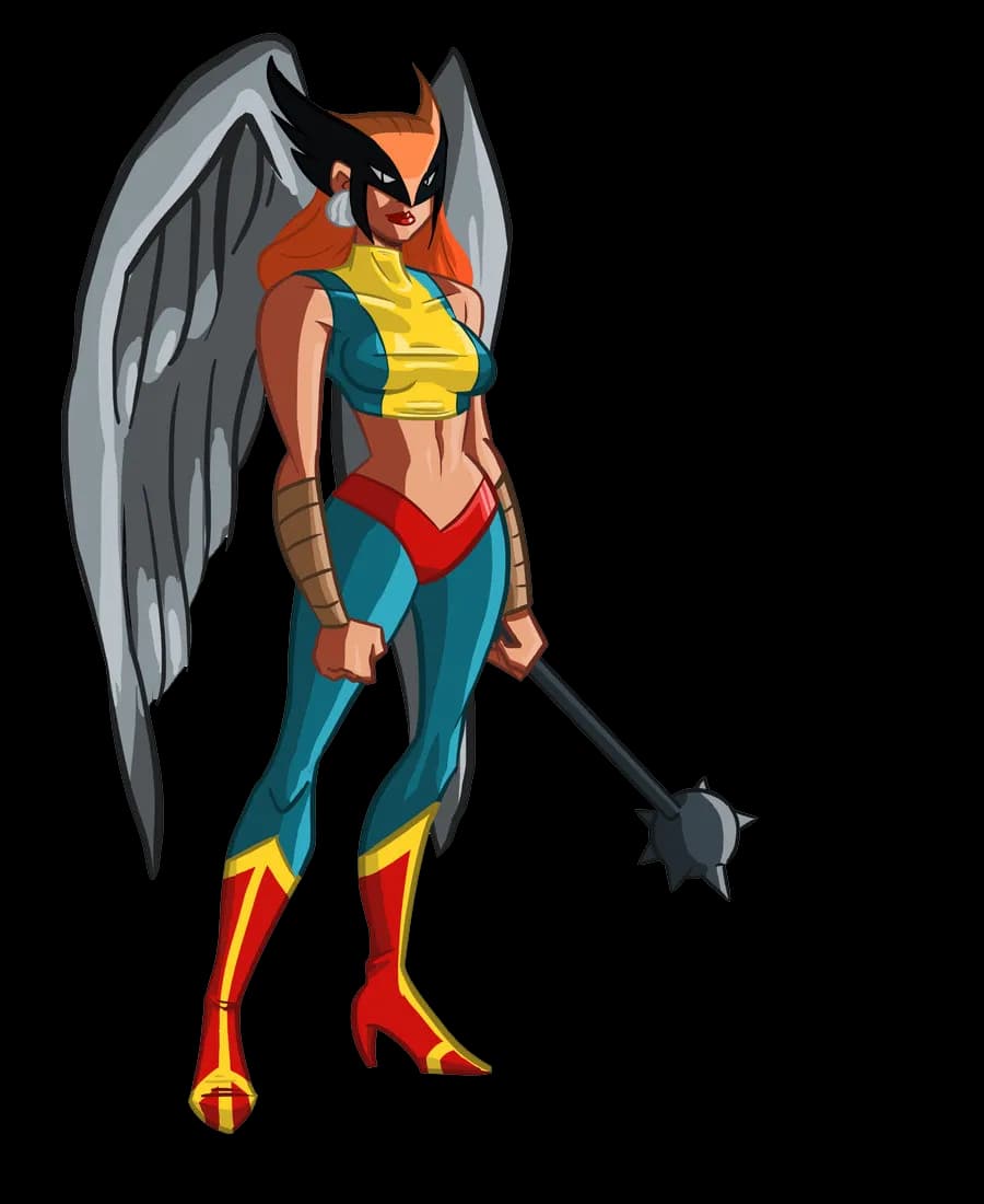 Hawkgirl-Transparent-Background