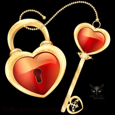 Heart-Key-Transparent-Background
