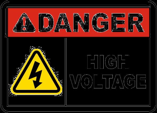 High Voltage Sign, Risk, Alert, Electricity, Safety PNG
