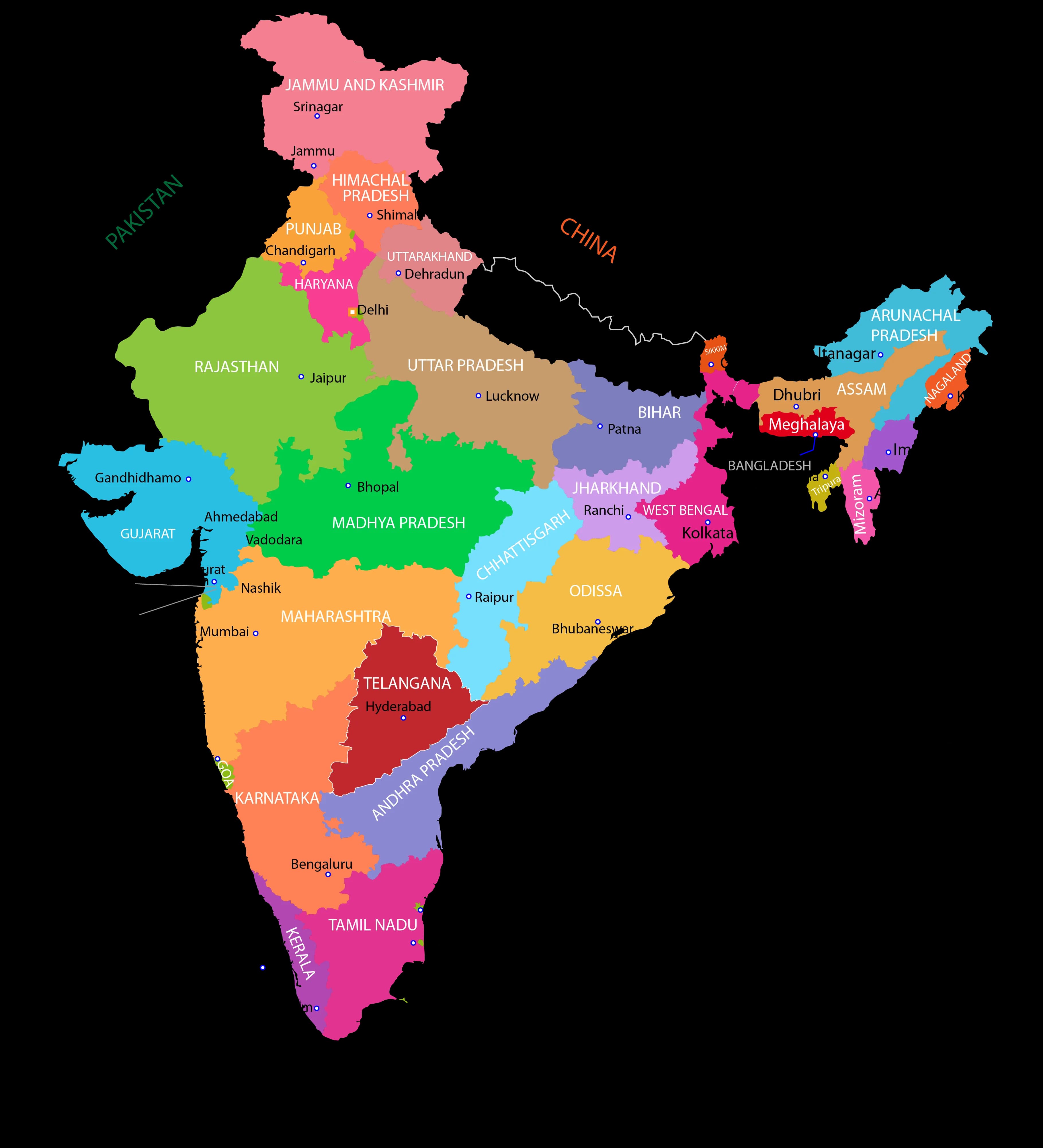 India-Map-PNG-Background-Image