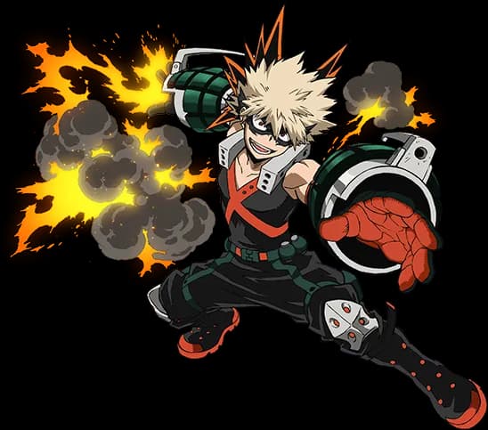 Katsuki Bakugo, Hero, Fiery, Quirk, Explosive PNG