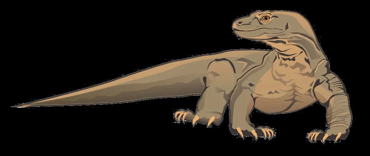 Komodo-Dragon-Transparent-Background