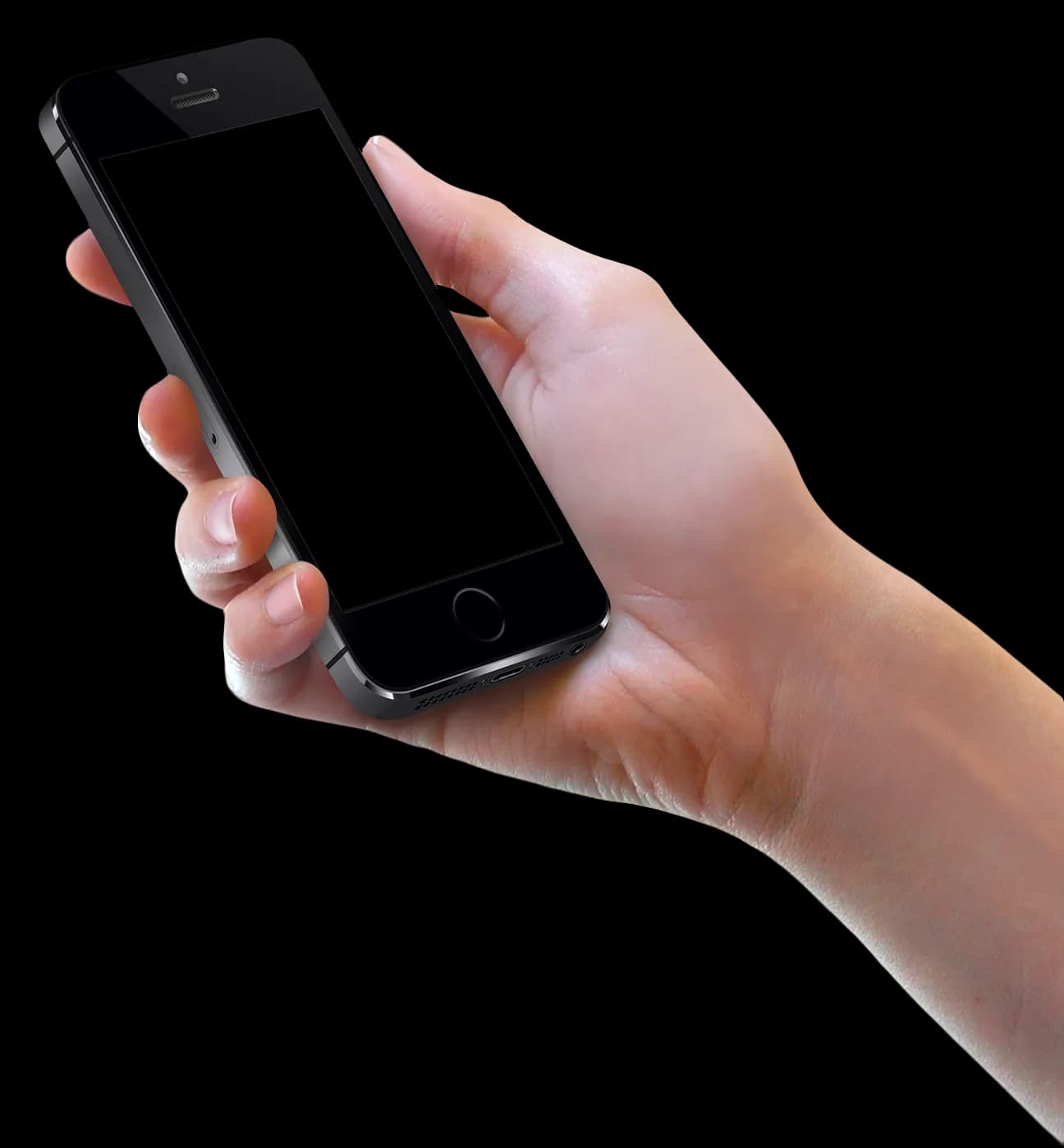 Male-Hand-Holding-Smartphone-Transparent-PNG