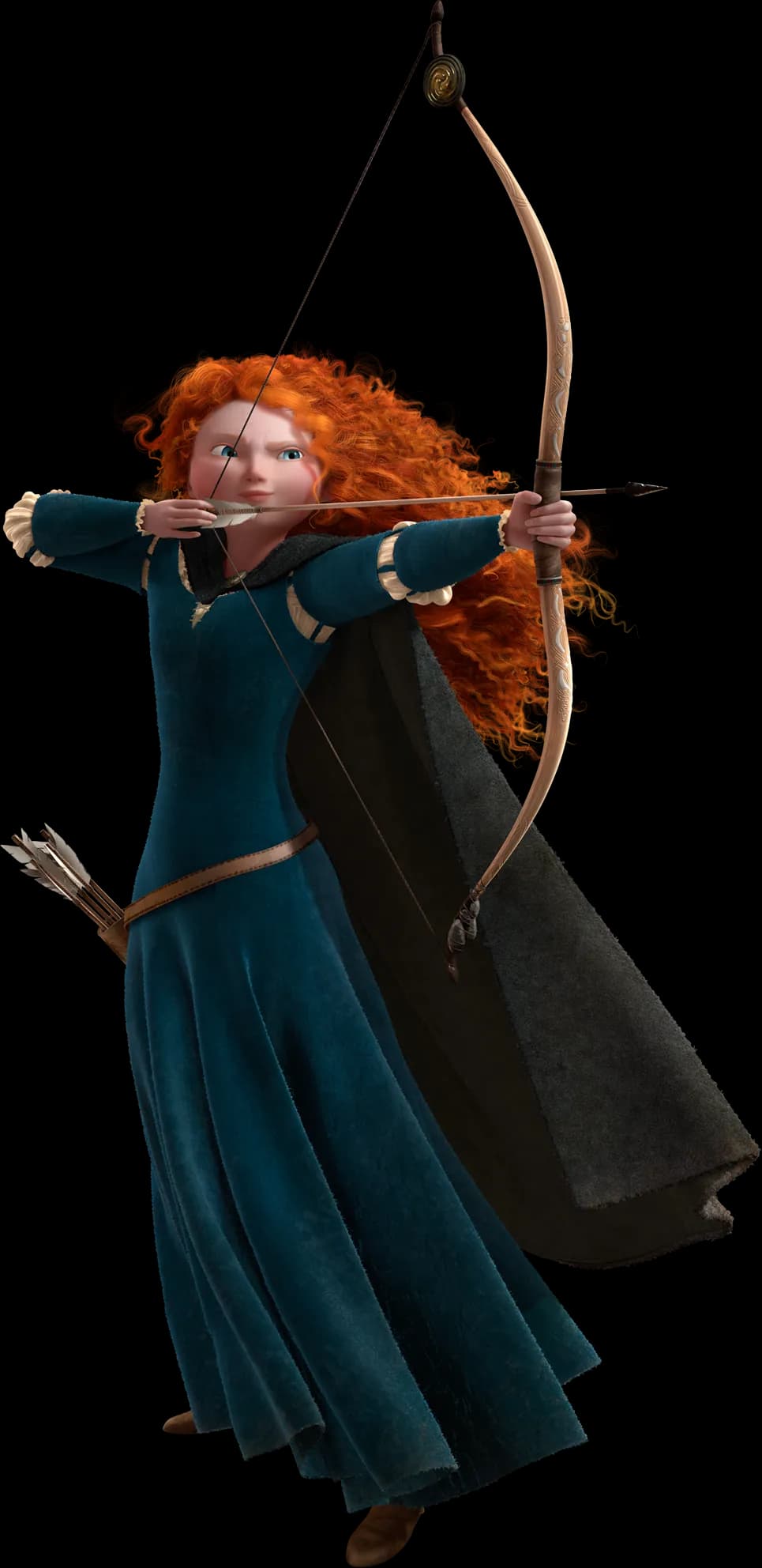 Merida Brave, Archery, Adventure, Magic, Princess PNG