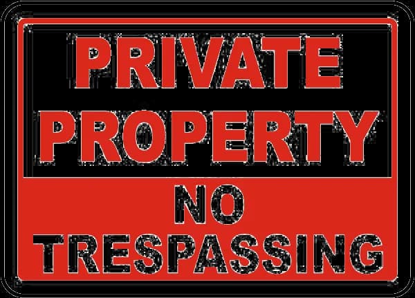No Trespassing Sign, Warning Notice, Legal Action, Security Surveillance, Violators Prohibited PNG