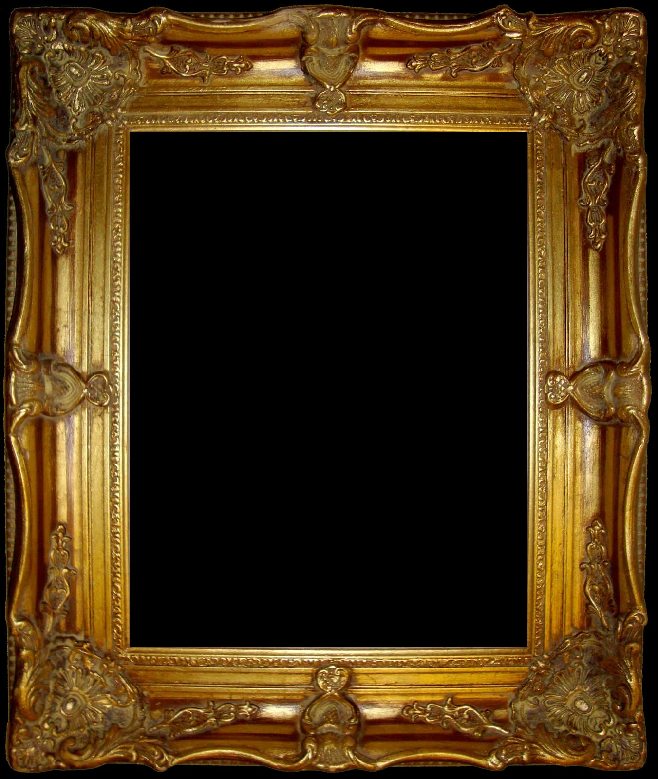 Ornate Frame, Baroque Style, Classic Decor, Artistic Trim, Vintage Design PNG