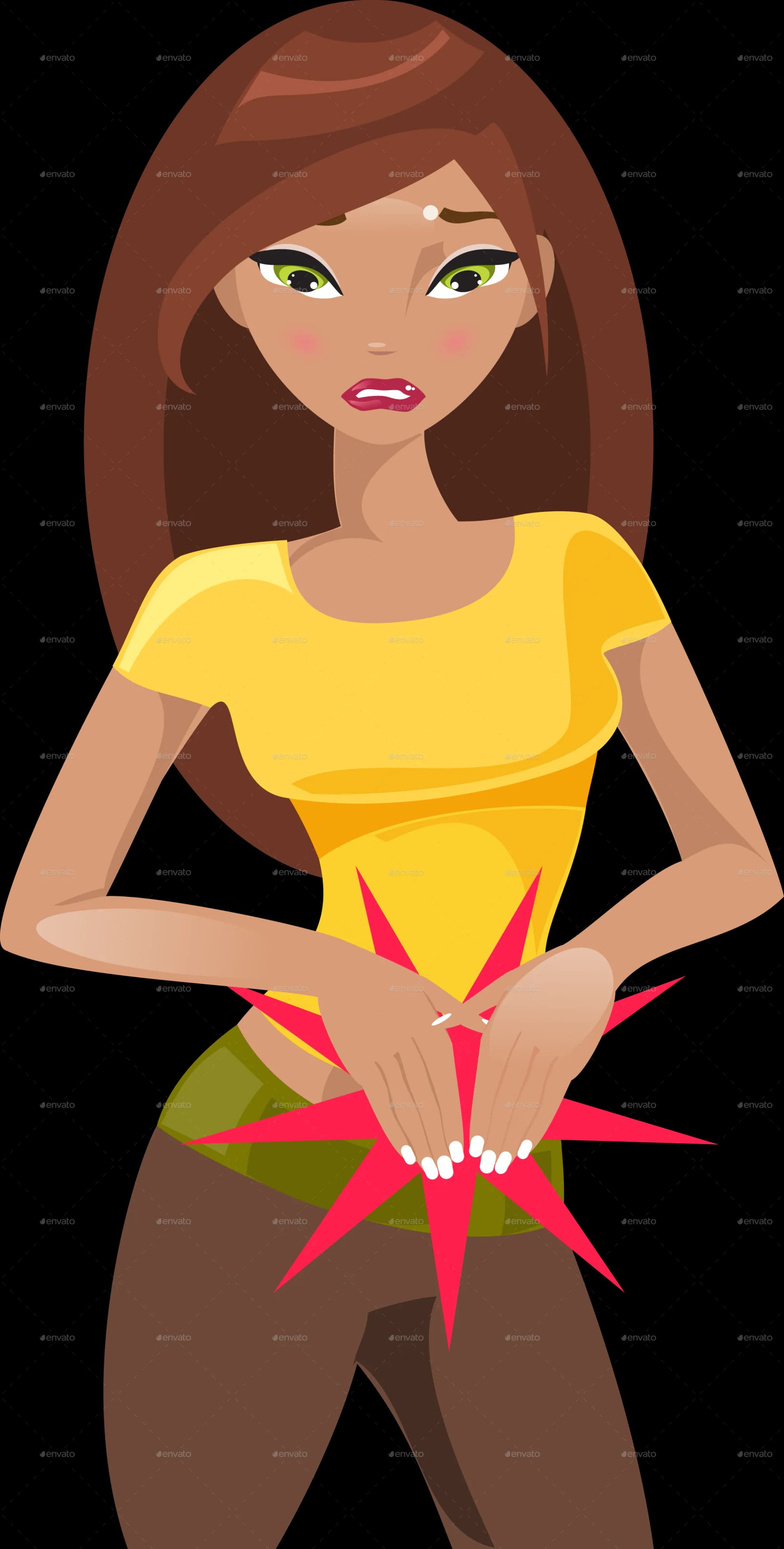 Pain In Stomach, Intestinal Pain, Nausea Feelings, Bloating Symptoms, Digestive Issues PNG