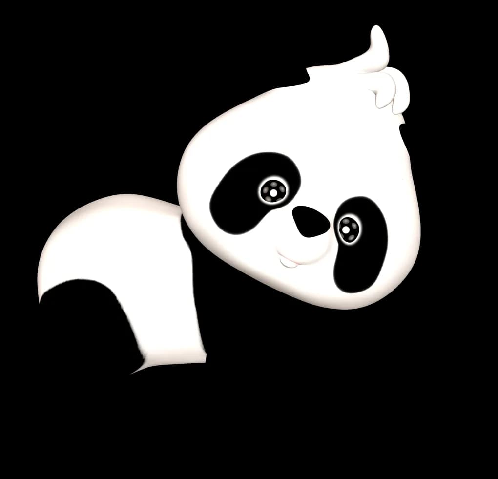 Panda Bear, Endangered, Wildlife, Black And White, Nature PNG