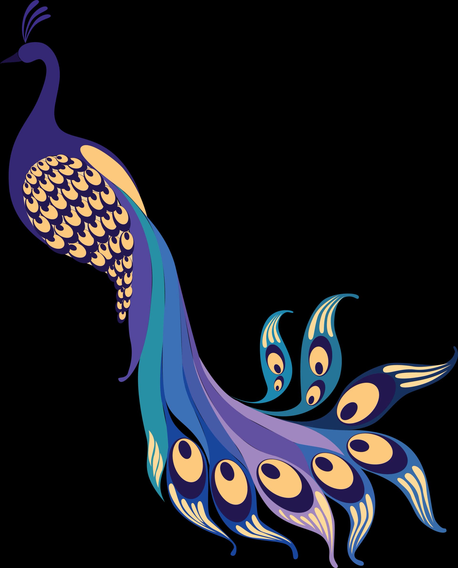 Peacock, Symbolic, Vibrant, Nature, Exotic PNG