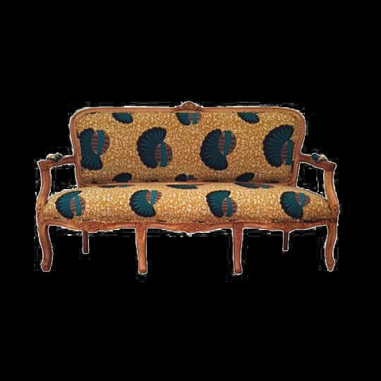 Printed Sofa, Living Room, Fabric Pattern, Textile Print, Modern Decor PNG