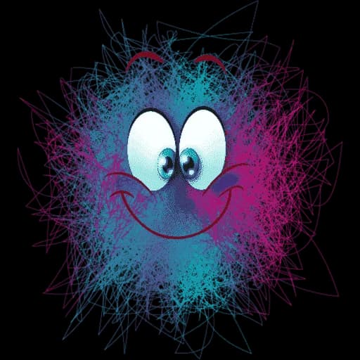 Scribble Emoji, Whimsical Drawing, Doodle Icon, Playful Emoji, Hand-Drawn Emoji PNG