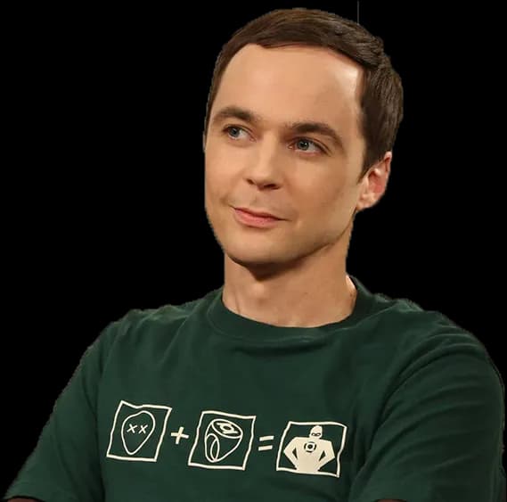 Sheldon Cooper, Physicist, Comic Book Lover, Genius, Roommate PNG
