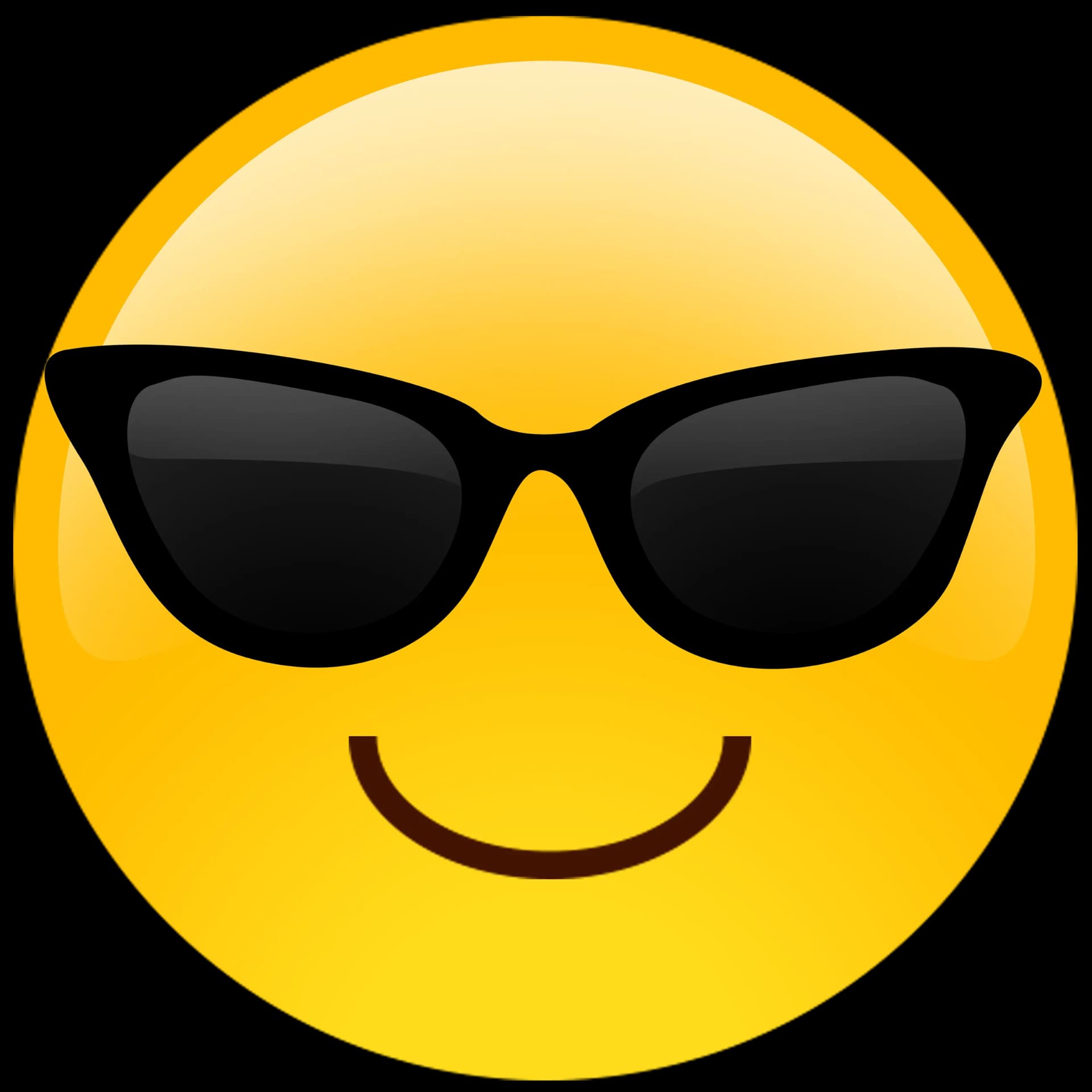 Sunglasses Emoji Quality, Iconic, Modern, Cool, Trendy PNG