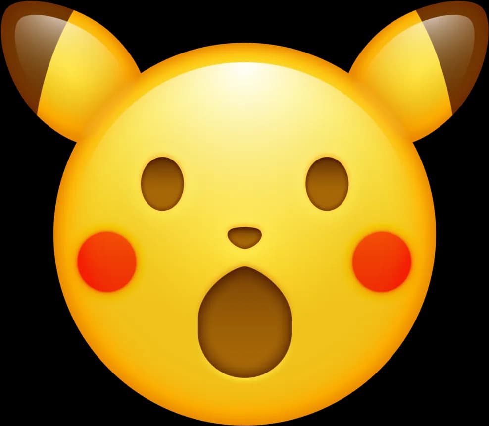 Surprised Pikachu, Reaction, Cartoon, Expression, Unexpected PNG
