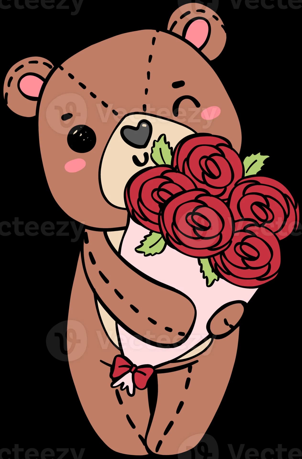Teddy Bear Cartoon, Colorful Animation, Childhood Memories, Cute Characters, Whimsical Adventure PNG