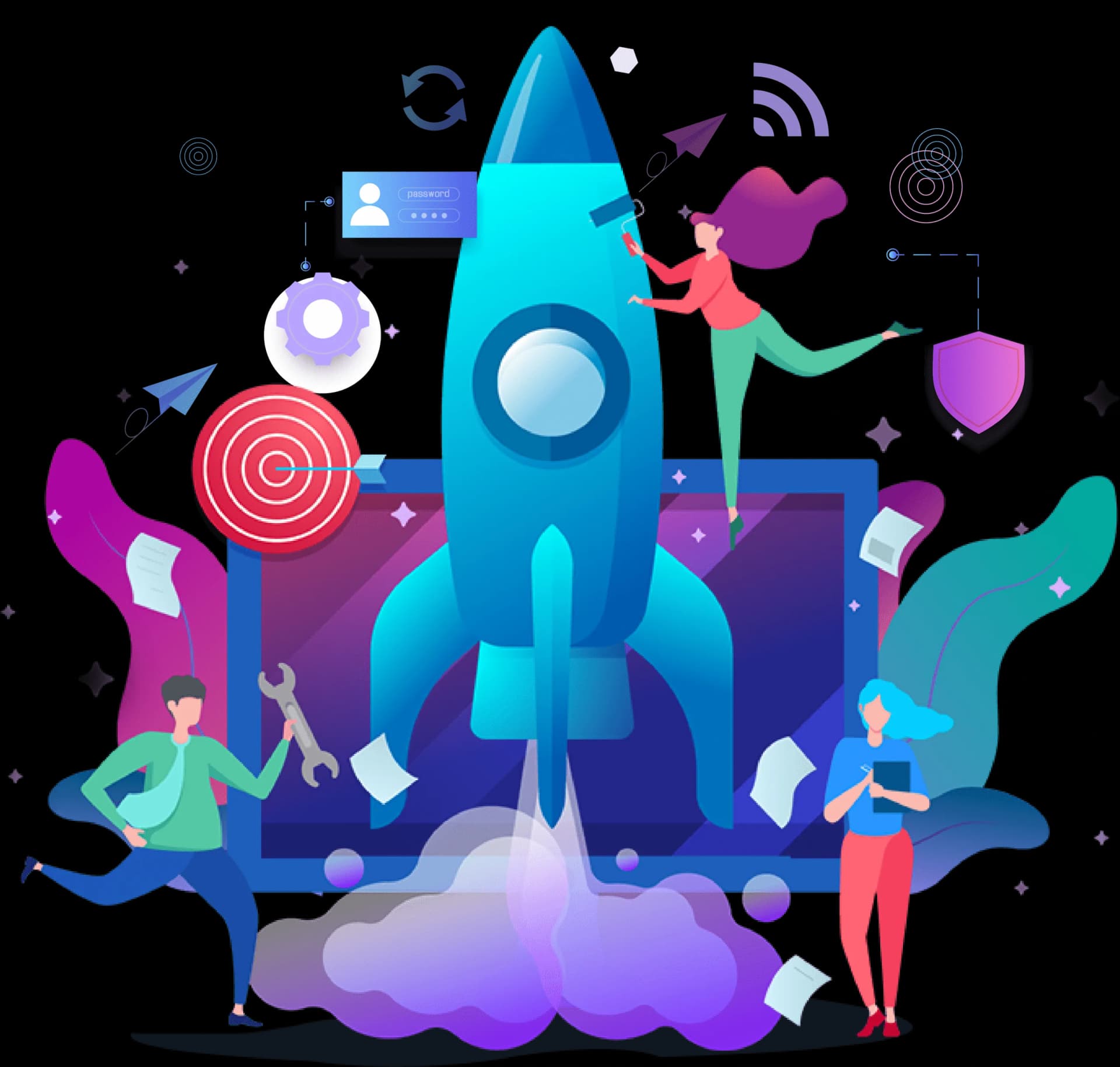 Vector Cybersecurity, Defense, Solutions, Safety, Intelligence PNG