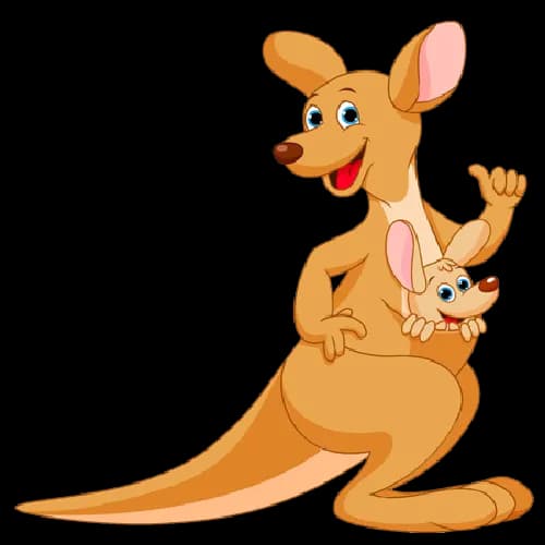 Vector Kangaroo, Marsupial, Australian, Jumping, Animal PNG